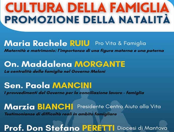 Cultura della famiglia, promozione della natalità 1